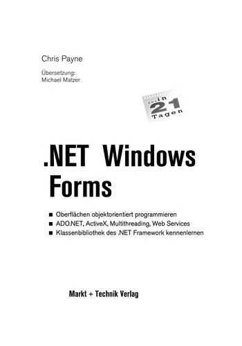 Cover for .NET Windows Forms
