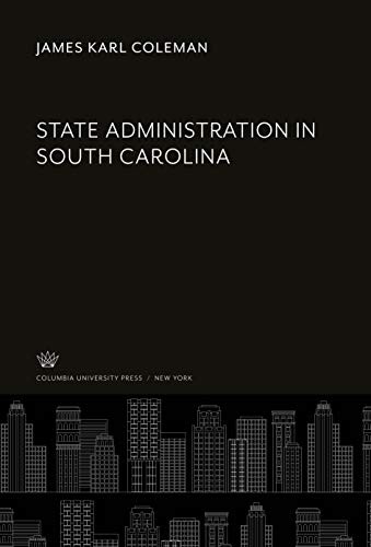 Cover for State Administration in South Carolina