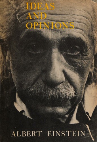 Cover for Ideas and opinions. Based on Mein Weltbild