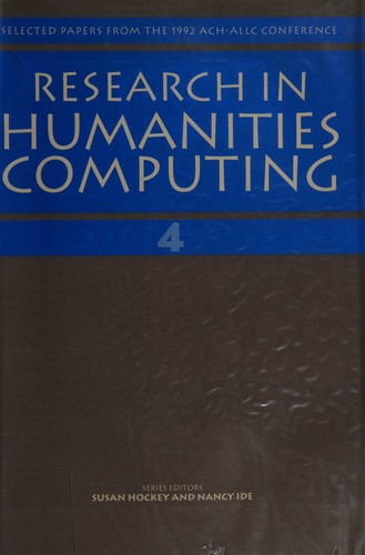 Cover for Research in Humanities Computing 4