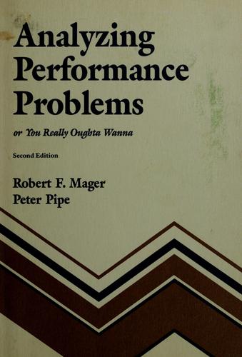 Cover for Analyzing performance problems, or, You really oughta wanna