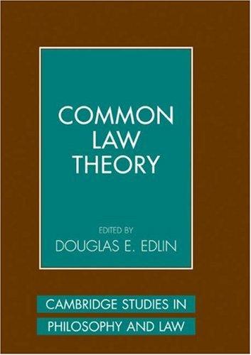 Cover for Common Law Theory (Cambridge Studies in Philosophy and Law)