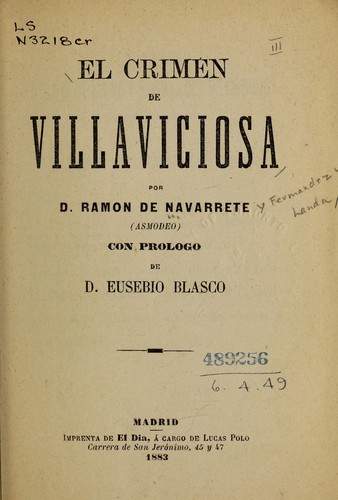 Cover for El crimen de Villaviciosa