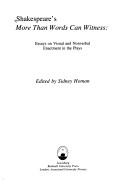 Cover for Shakespeare's more than words can witness