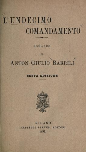 Cover for L' Undecimo comondamento