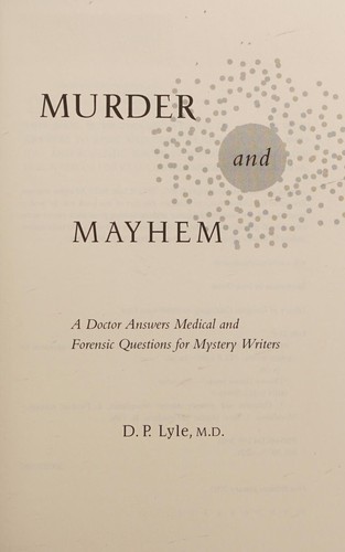 Cover for Murder and mayhem
