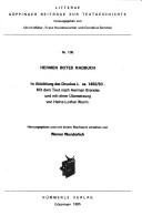 Cover for Hermen Botes Radbuch