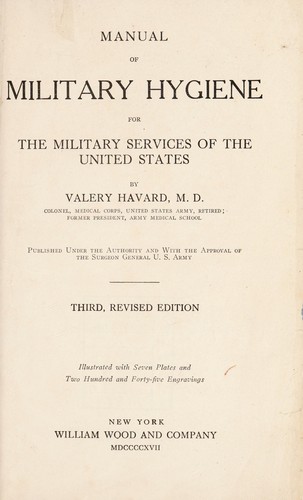 Cover for Manual of military hygiene for the military services of the United States