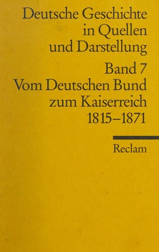 Cover for Deutsche Geschichte in Quellen und Darstellung