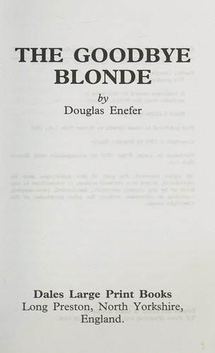 Cover for The Goodbye Blonde