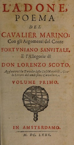 Cover for L'Adone