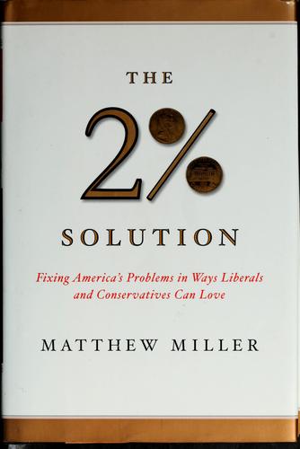 Cover for The two percent solution
