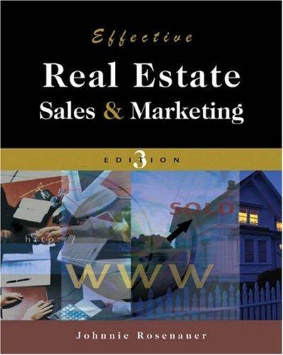 Cover for Effective Real Estate Sales and Marketing