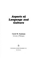 Cover for Aspects of language and culture