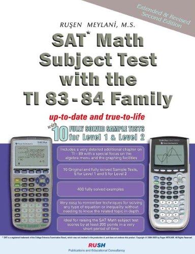 Cover for Sat* Math Subject Test With TI 83-84 Family