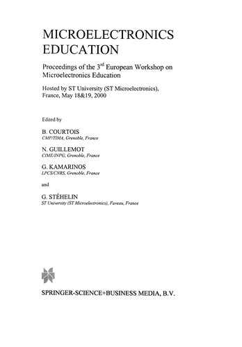 Cover for Microelectronics Education