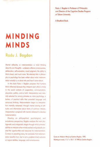 Cover for Minding Minds