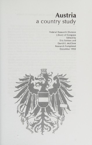 Cover for Austria