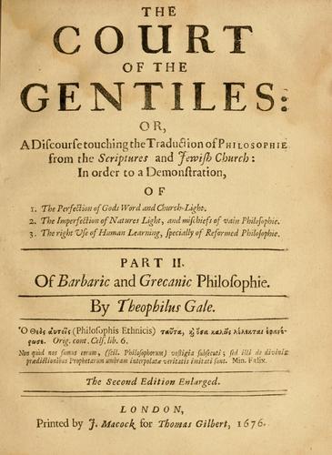 Cover for The court of the Gentiles
