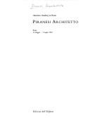 Cover for Piranesi architetto