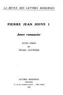 Cover for Jouve romancier