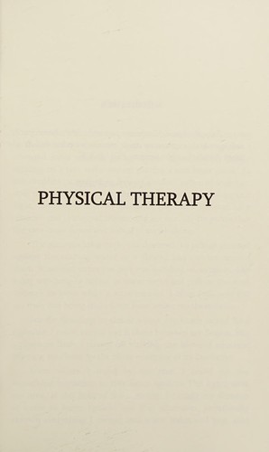 Cover for Physical therapy