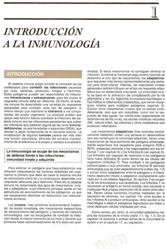 Cover for Inmunología