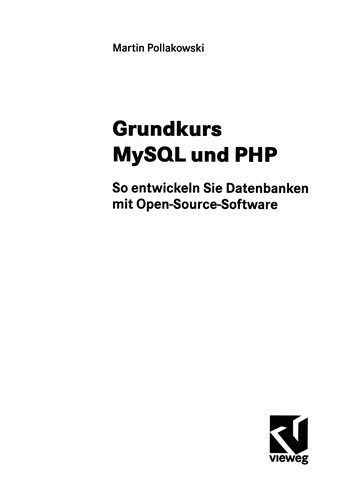 Cover for Grundkurs MySQL und PHP