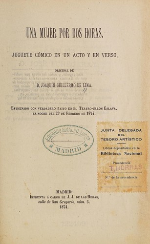Cover for Una mujer por dos horas