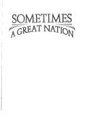 Cover for Sometimes a great nation
