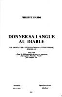 Cover for Donner sa langue au diable