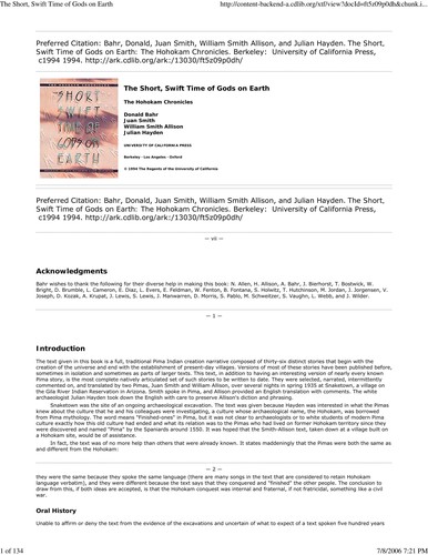 Cover for The Short, Swift Time of Gods on Earth