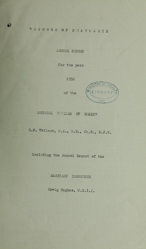 Cover for [Report 1952]