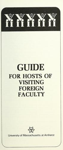 Cover for Guide for hosts of visiting foreign faculty
