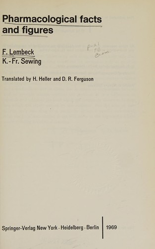 Cover for Pharmacological facts and figures