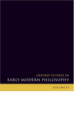 Cover for Oxford Studies in Early Modern Philosophy