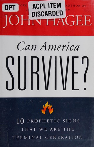 Cover for Can America survive?