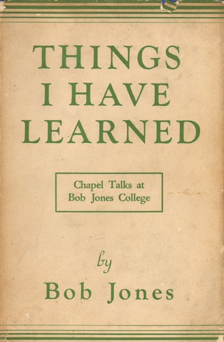 Cover for Things I have learned