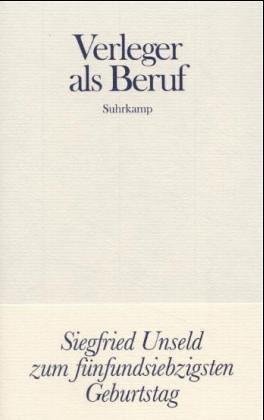 Cover for Verleger als Beruf
