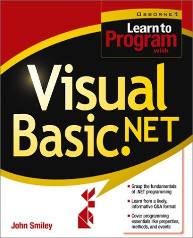 Cover for Learn to program with Visual Basic.net