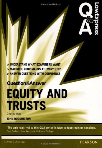 Cover for Law Express Question and Answer: Equity and Trusts (Law Express Questions & Answers)