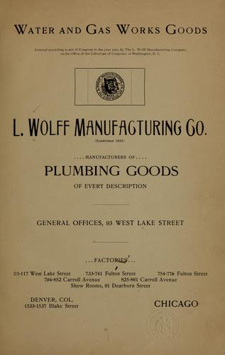 Cover for Water and gas works goods...