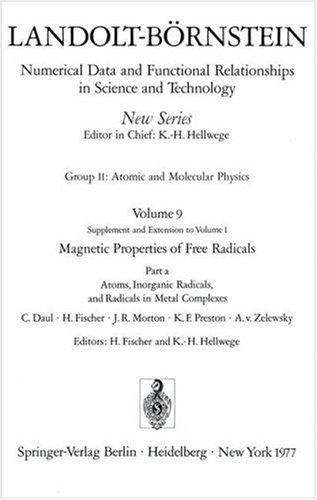 Cover for Atoms, Inorganic Radicals and Radicals in Metal Complexes / Atome, anorganische Radikale und Radikale in Metallkomplexen