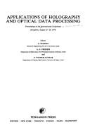 Cover for Applications of holography and optical data processing