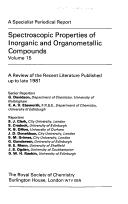 Cover for Spectroscopic Properties of Inorganic and Organometallic Compounds