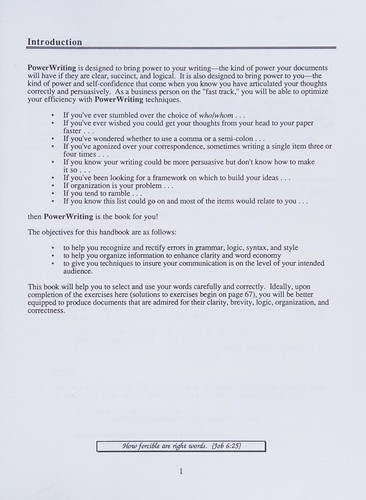 Cover for Power Writing
