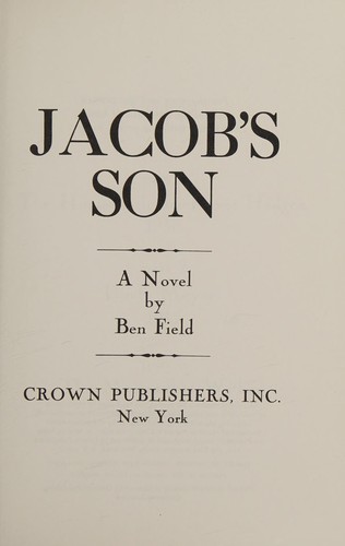 Cover for Jacob's son