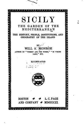 Cover for Sicily, the garden of the Mediterranean
