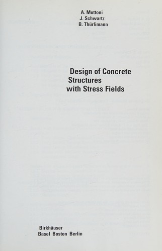 Cover for Design of concrete structures with stress fields