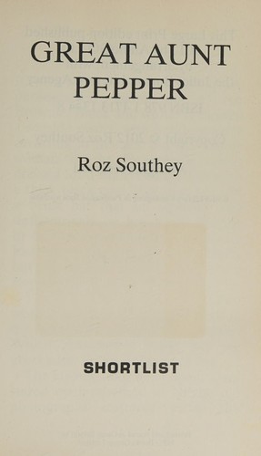 Cover for Great Aunt Pepper